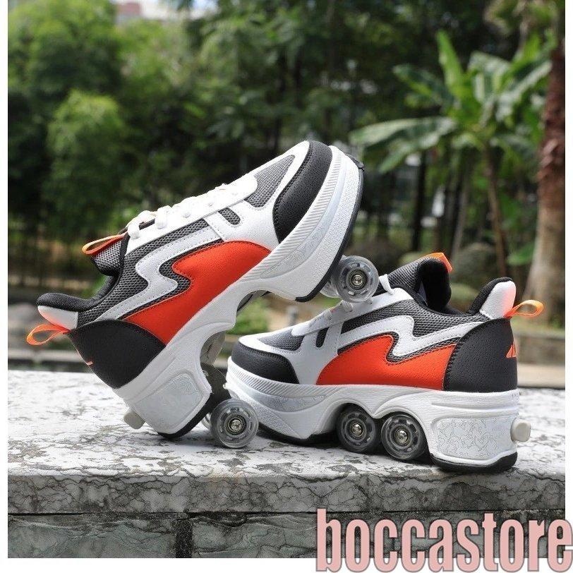 日本正規品仕様 ローラーシューズ キッズ 大人 子供 子ども服 シューズ メンズ 靴 2way 女の子 スニーカー ローラースケート キッズ ジュニアシューズ 通気性 ローラースケート ローラースニーカー 人気 B Abストア 日本最安値