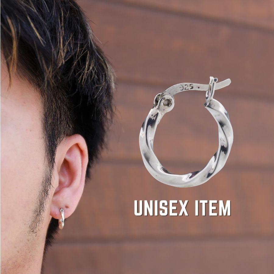 フープピアス メンズ シルバー メンズ ピアス フープピアス ツイストピアス リングピアス シルバーピアス シルバー925 メンズ レディース アクセ Abalent 通販 Yahoo ショッピング
