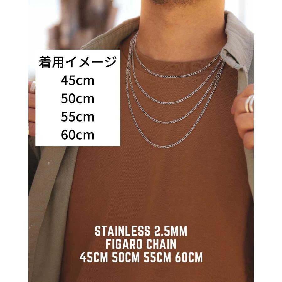 ALPHASTAR フィガロチェーン　ネックレス　60cm 59g ALPHASTAR フィガロチェーン ネックレス 60cm 59g - メルカリ