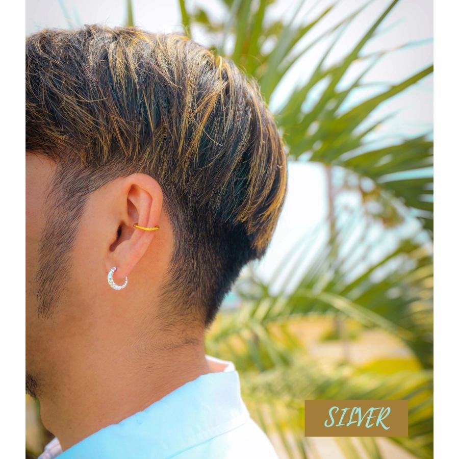 spick and span Lilas 三日月 フープ ピアス　シルバー 41f23df5b3af863042a2b4059dc7be