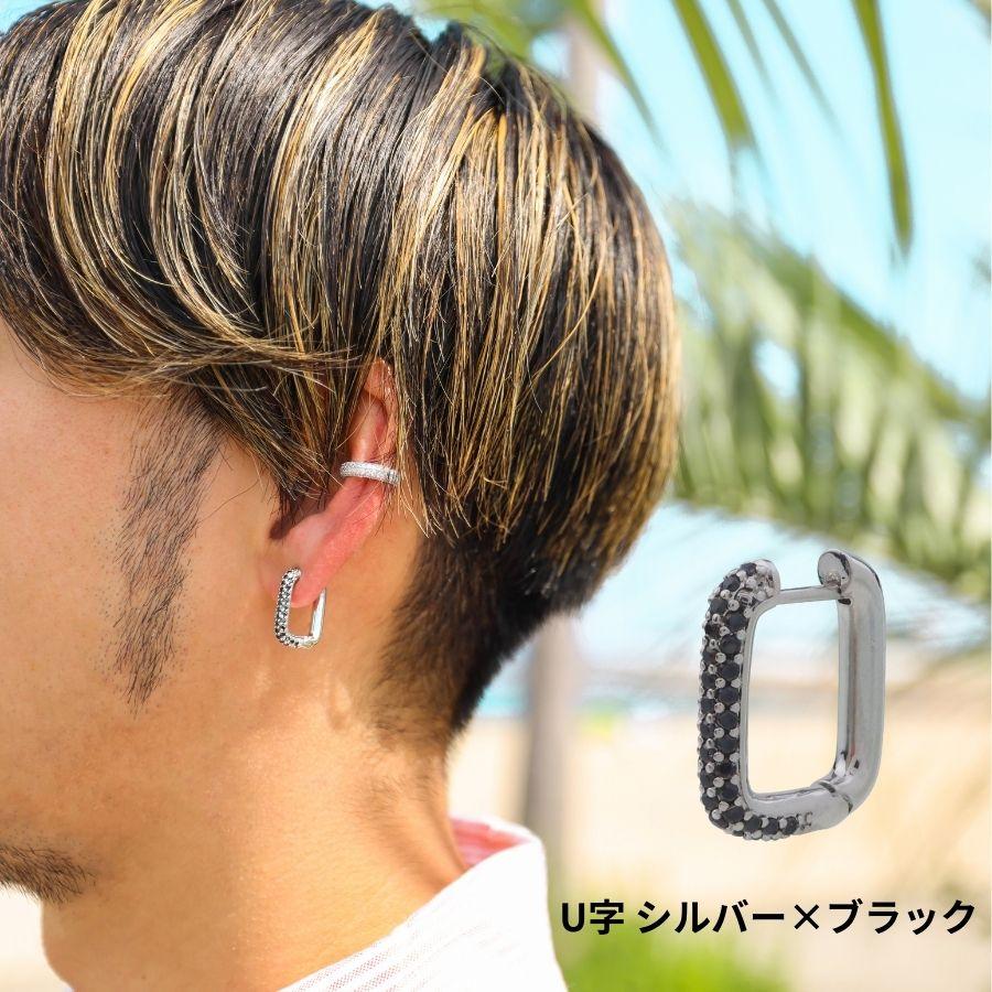 フープピアス メンズ ピアス ジルコニア フープピアス ジルコニア 