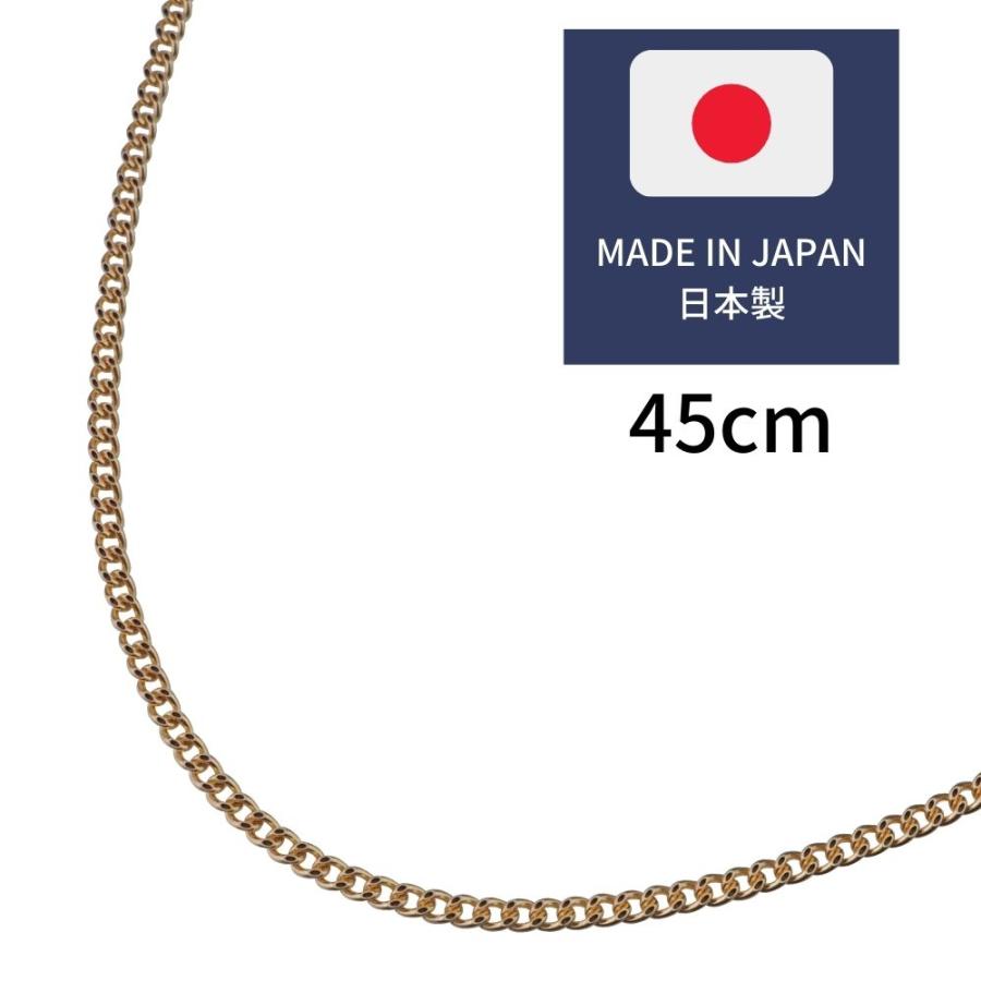 18金 ネックレス 喜平 メンズ K18 ゴールド 喜平チェーン メンズ レディース 45cm ネックレス 幅1ｍｍ 2面カット ゴールドチェーン｜abalent｜02