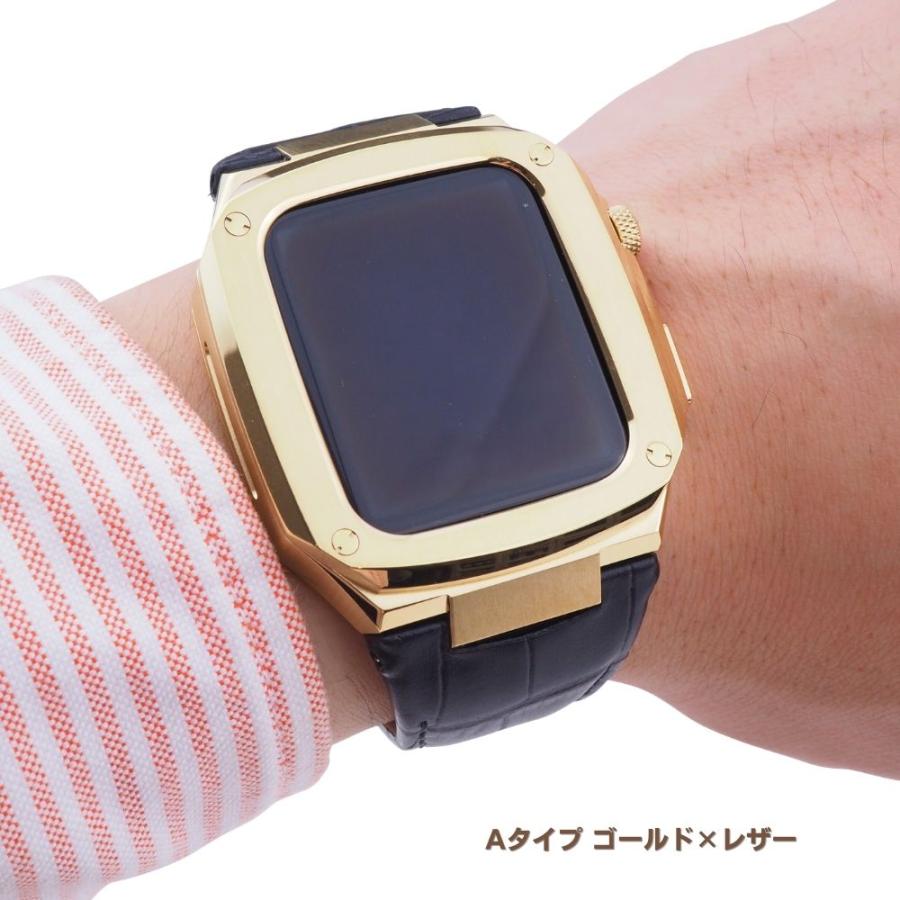 アップルウォッチ バンド レザー 本革 ラバー メンズ 男性 高級 44ｍｍ Apple Watch Band Series 4 5 6 SE対応
