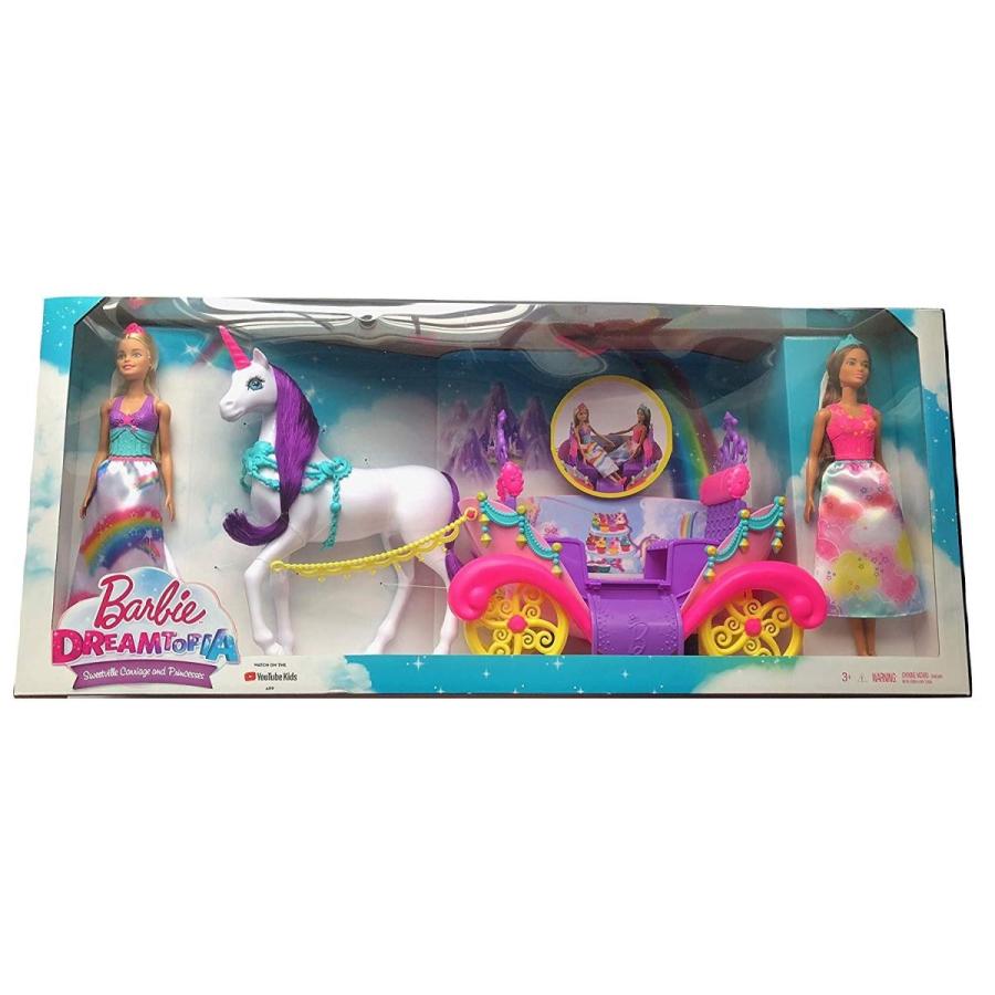 barbie dreamtopia sweetville carriage and doll