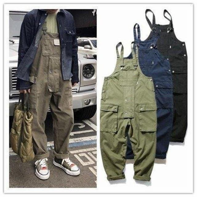オーバーオール メンズ 繋ぎ サロペット 無地 アウター 欧米風 カジュアル 作業着 ペインターパンツ 正規店仕入れの