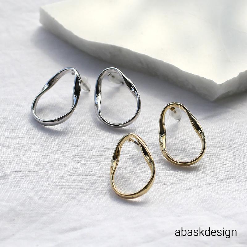 ニュアンスラウンドピアス Pierce おしゃれ 大人可愛い ブランド メタル ファッション レディース 代 30代 40代 50代 アバスクデザイン 金属アレルギー対応 通販 Yahoo ショッピング