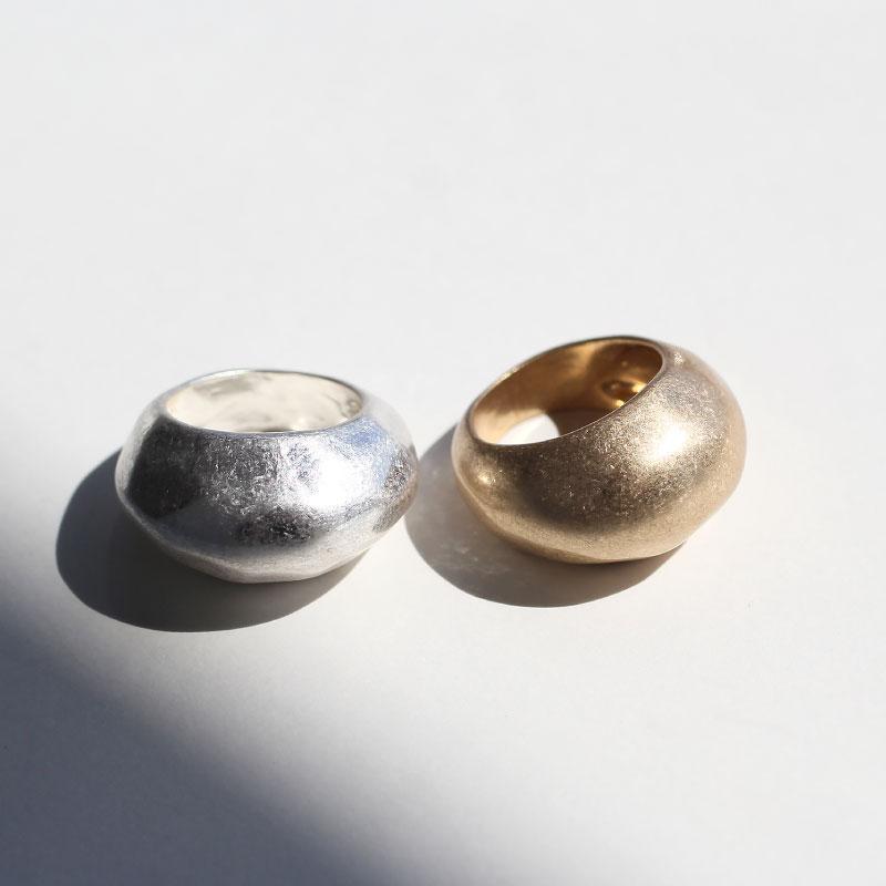 ヴィンテージ風ボリュームリング 指輪 レディース 太め 幅広 16号