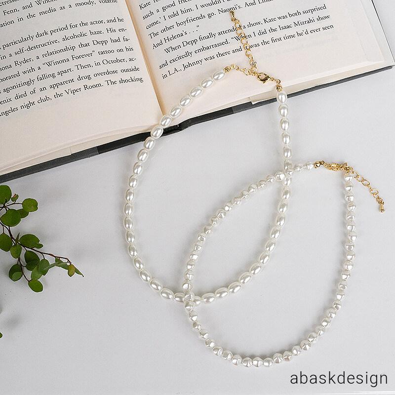 パールチョーカーネックレス アクセサリー レディース おしゃれ 代 30代 40代 50代 シンプル ギフト 女性 結婚式 プレゼント アバスクデザイン 金属アレルギー対応 通販 Yahoo ショッピング