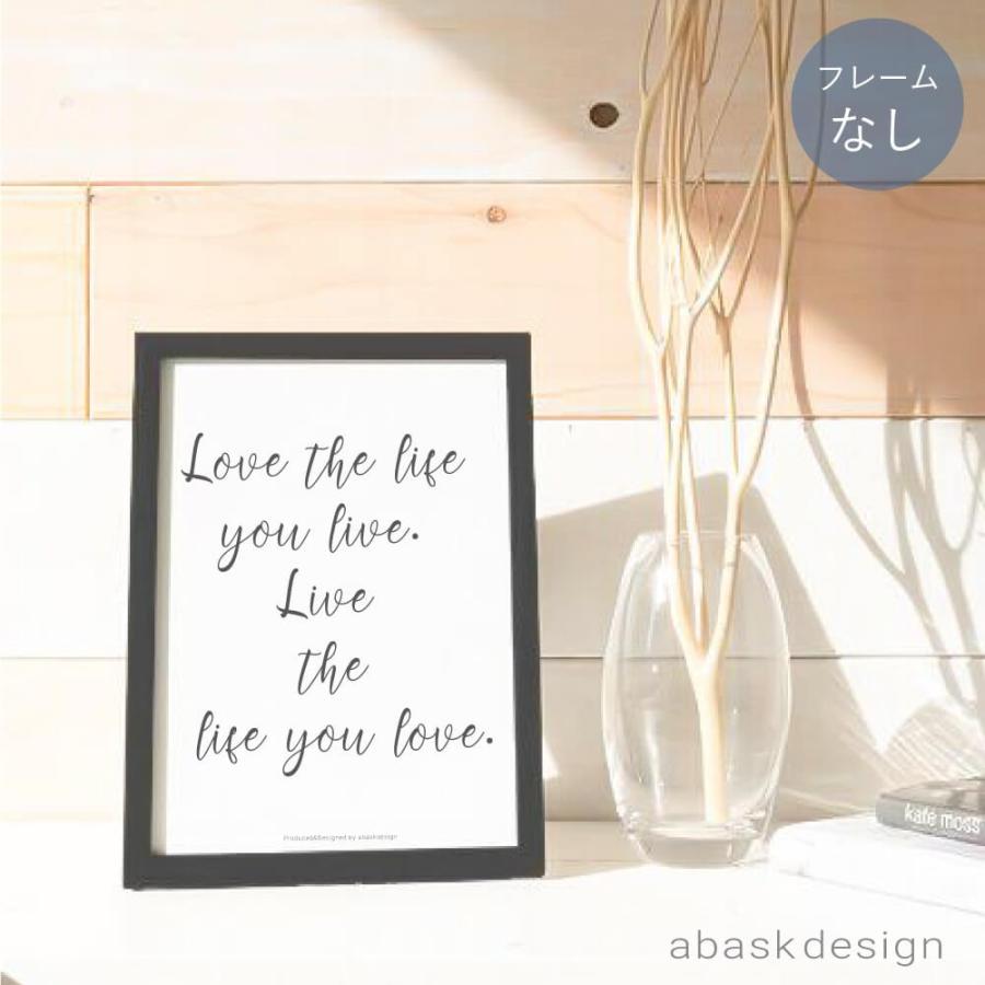 アートフレーム レディース おしゃれ 代 30代 40代 50代 ポスター 名言 壁掛け パネル モノクロ サイズ Ladys アルファベット インテリア Love The Life アバスクデザイン 金属アレルギー対応 通販 Yahoo ショッピング