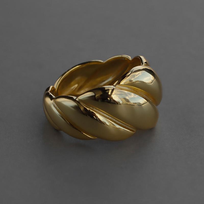 リング 指輪 レディース 太め 20代 30代 40代 50代 おしゃれ シルバー925 大きめ ゴールド シンプル 金属アレルギー ウェーブライン ギフト クリスマス | ブランド登録なし | 11