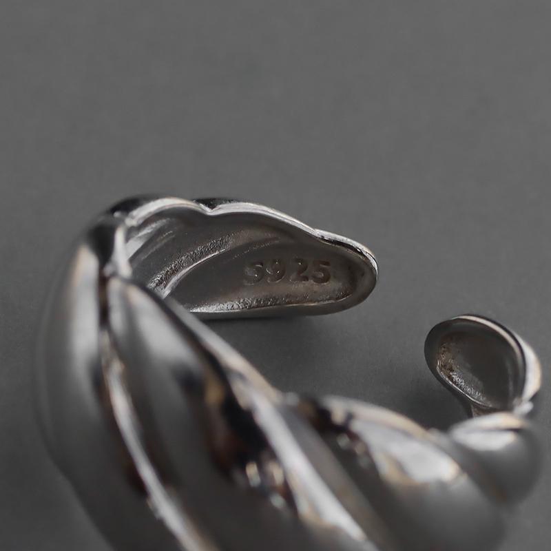 リング 指輪 レディース 太め 20代 30代 40代 50代 おしゃれ シルバー925 大きめ ゴールド シンプル 金属アレルギー ウェーブライン ギフト クリスマス | ブランド登録なし | 13