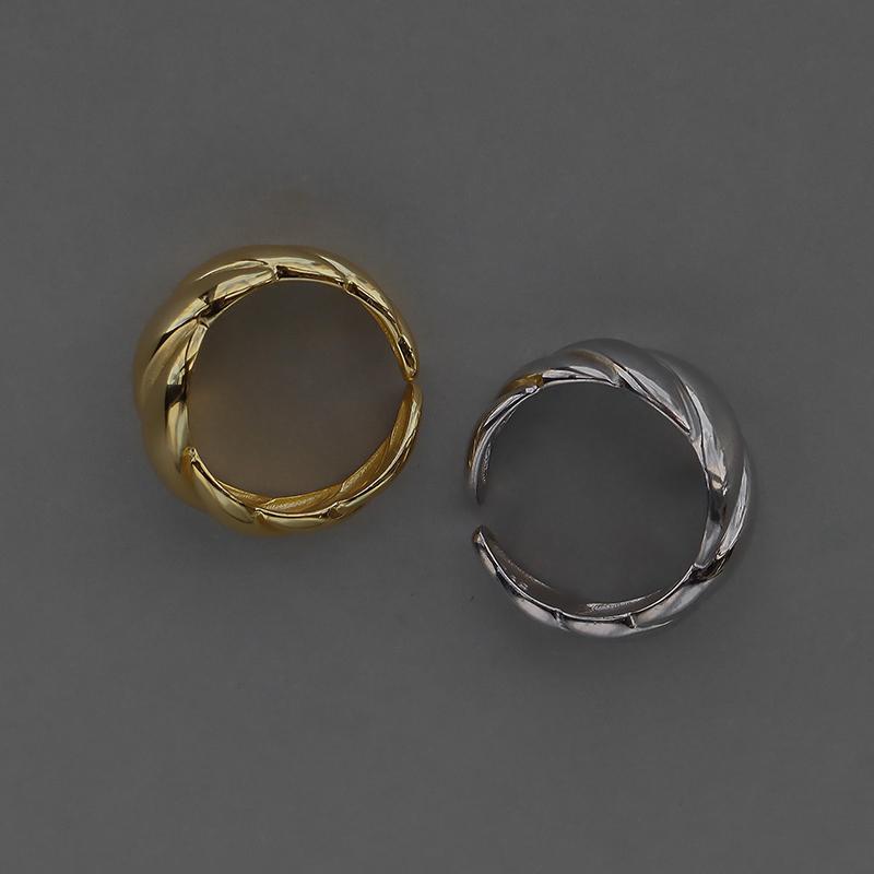 リング 指輪 レディース 太め 20代 30代 40代 50代 おしゃれ シルバー925 大きめ ゴールド シンプル 金属アレルギー ウェーブライン ギフト クリスマス | ブランド登録なし | 15