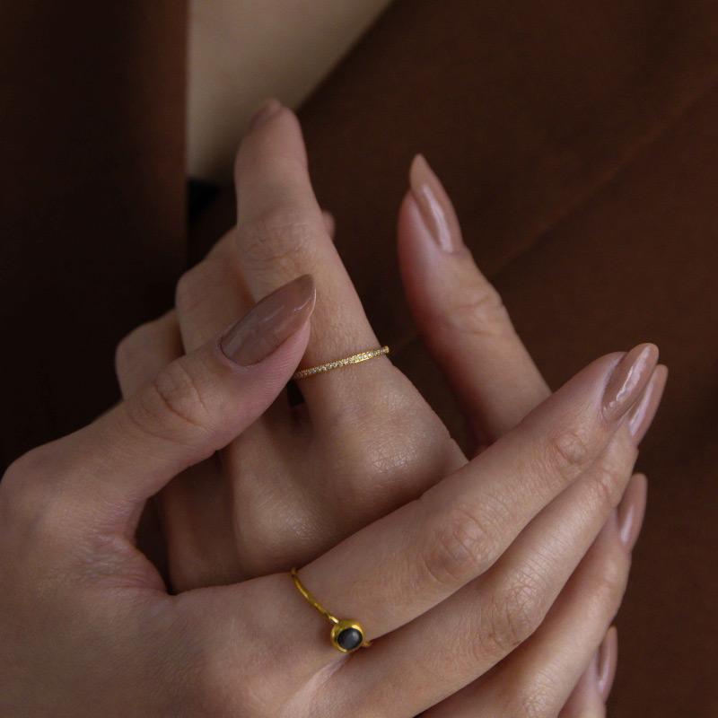 金属アレルギー対応 リング キュービックジルコニア マイクロエタニティリング シンプル サージカル レディース ゴールド シルバー 9号 11号 14号 指輪 | ブランド登録なし | 05