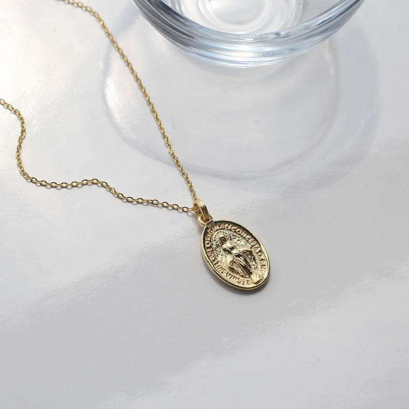 ネックレス レディース おしゃれ 20代 30代 40代 50代 シンプル ladys シルバー925 マリアモチーフ 地銀 925silver メンズ コイン オーバル 送料無料 | ブランド登録なし | 07
