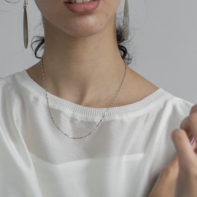 シルバー925 チェーンネックレス 華奢 ユニセックス silver925 金属アレルギー プレゼント レディース おしゃれ 20代 30代 40代 50代 | ブランド登録なし | 03