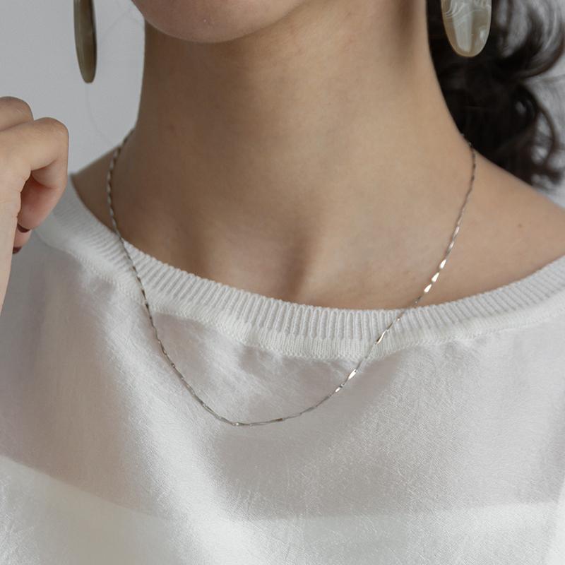 シルバー925 チェーンネックレス 華奢 ユニセックス silver925 金属アレルギー プレゼント レディース おしゃれ 20代 30代 40代 50代 | ブランド登録なし | 05