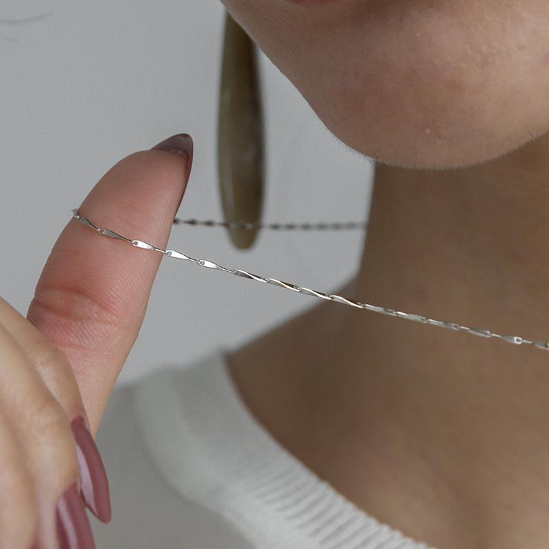 シルバー925 チェーンネックレス 華奢 ユニセックス silver925 金属アレルギー プレゼント レディース おしゃれ 20代 30代 40代 50代 | ブランド登録なし | 07
