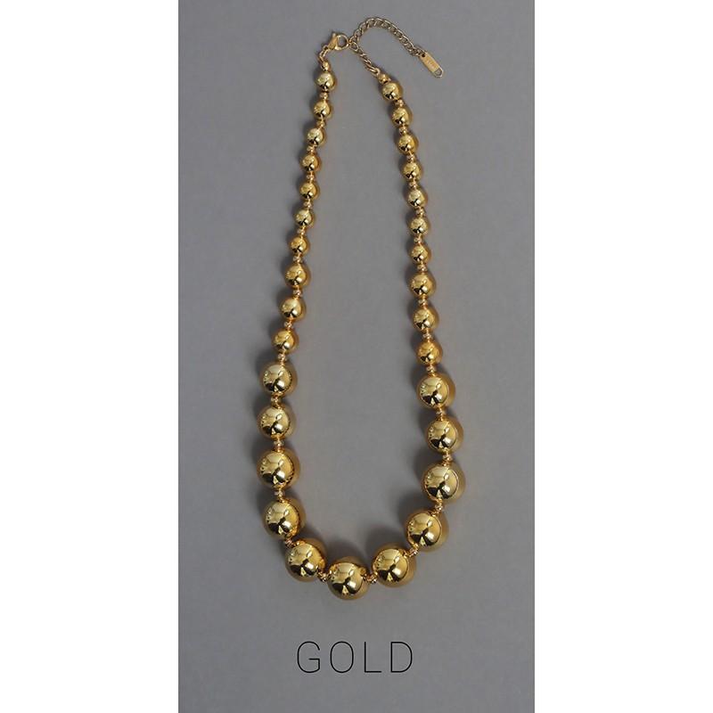 真鍮製ブラス★70ｃｍ★ネックレスボールチェーン★中々出回らない太さです ネックレス ボールチェーンネックレス 太め 大ぶり 短め インパクト