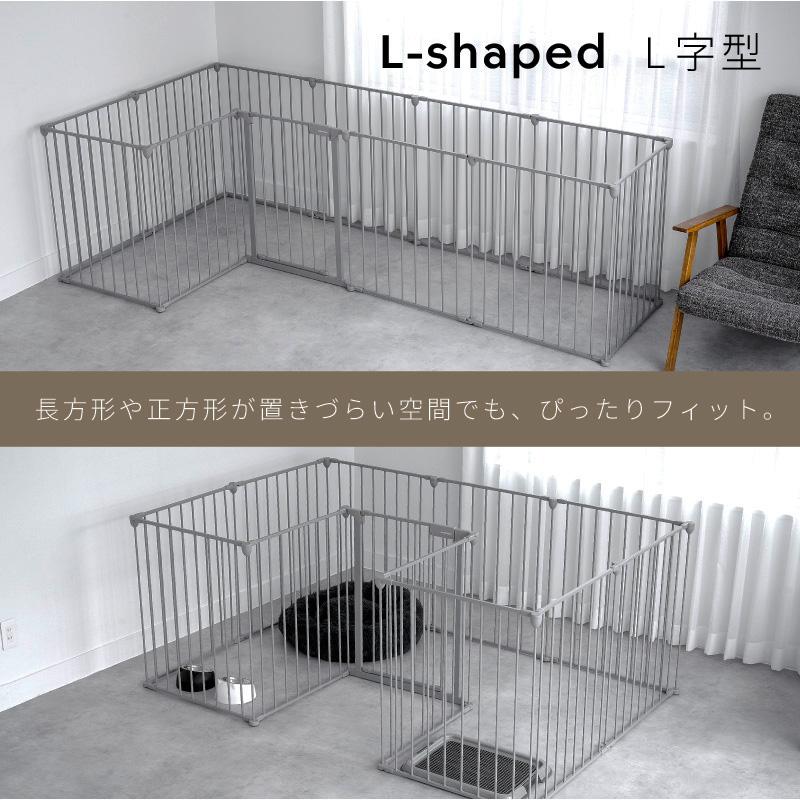 ペットサークル スチール製 選べるサイズ 高さ73.5cm 折りたたみ 犬用 中型犬 小型犬 おしゃれ レイアウト自由 ペットケージ 犬 |  | 13