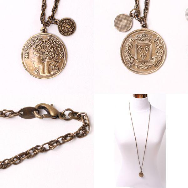 飽きのこないダブルコインネックレス |  | 01