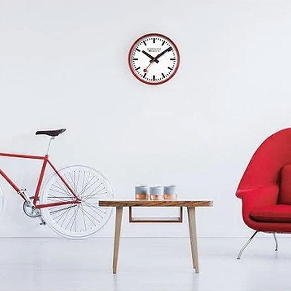 モンディーン 掛け時計 ウォールクロック レッド A990.CLOCK.11SB MONDAINE（モンディーン） 掛け時計 MONDAINE Wall Clock ウォール