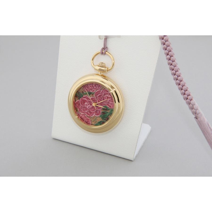蒔絵 浄法寺漆 伝統工芸 腕時計 蒔絵時計 漆塗り 和風小物 大川彰 作 浄雅 漆 MAKIE 「若冲 薔薇図写」 クオーツ 懐中時計 G02-051 |  | 05
