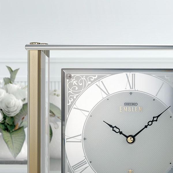 エンブレム 置き時計 おしゃれ セイコー クロック 置時計 SEIKO EMBLEM