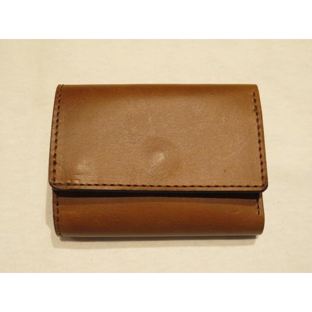 ロングディスタンス（LONGDISTANCE) Buttero Leather Mini Wallet ブラウン 日本製｜abbot-fukuoka