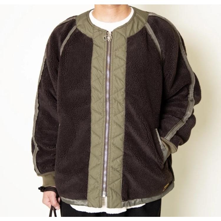 TURN ME ON（ターンミーオン） ボアフライトジャケット (OLIVE) (MENS 