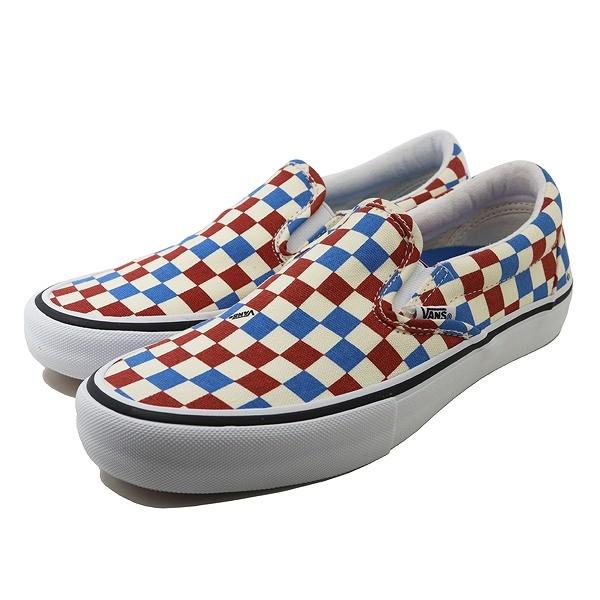 期間限定特価 Pro Slip On Vans スリッポンプロ Pro Slip On Vans バンズ Vans 赤青白チェッカーボード柄 Vans買付 Usa 28 0cm Us8 5 26 5cm Us10 シューズ Www Smssvg Org