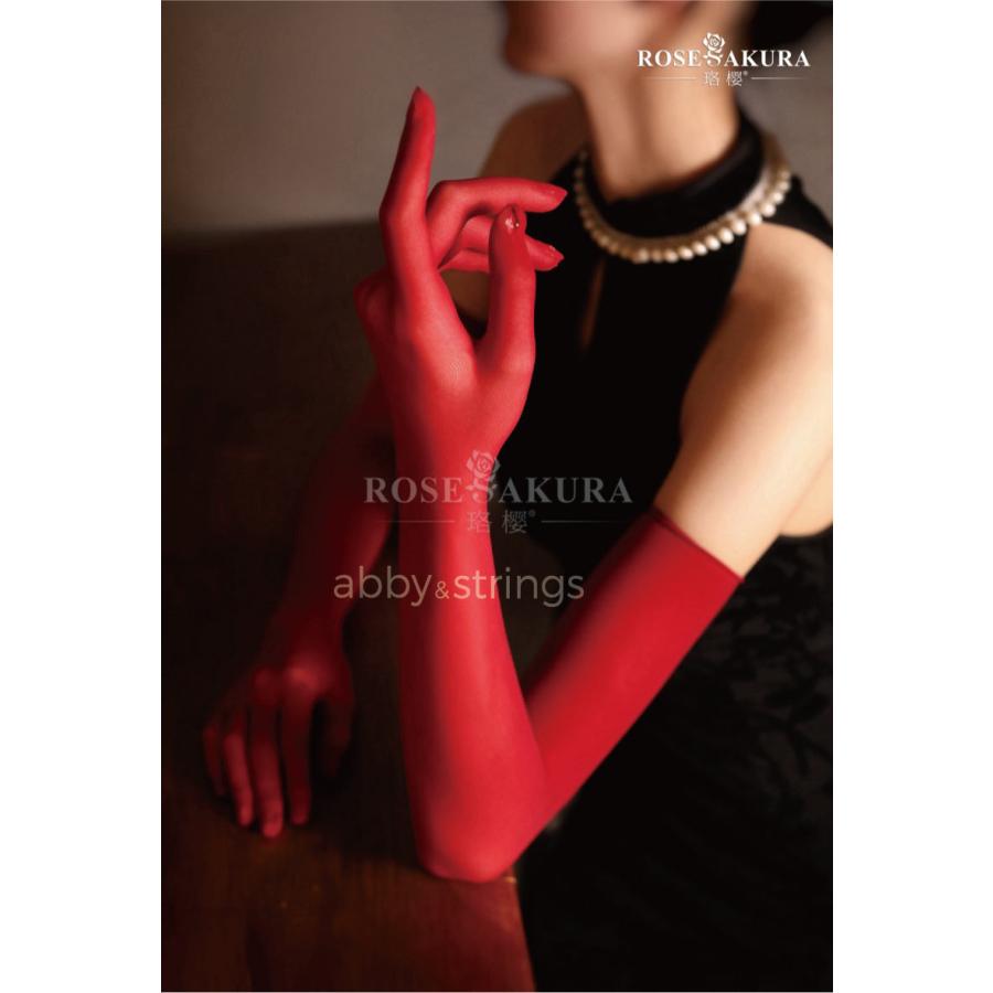 【午前購入 当日発送】【送料無料】10D五本指アームカバー 手袋ストッキング (黒・白・灰・肌・赤) 0401 コスプレ フリーサイズ |  | 19