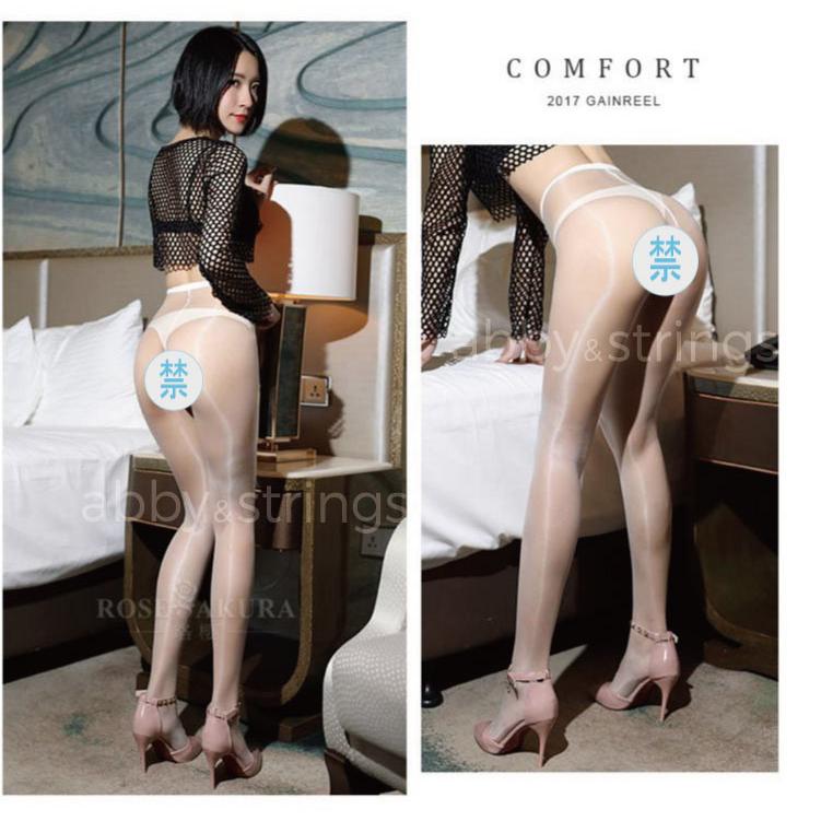 【午前購入 当日発送】【送料無料】 1D 光沢 オールスルー ストッキング 0813 ( 黒 浅肌 白 灰 ）　 |  | 16