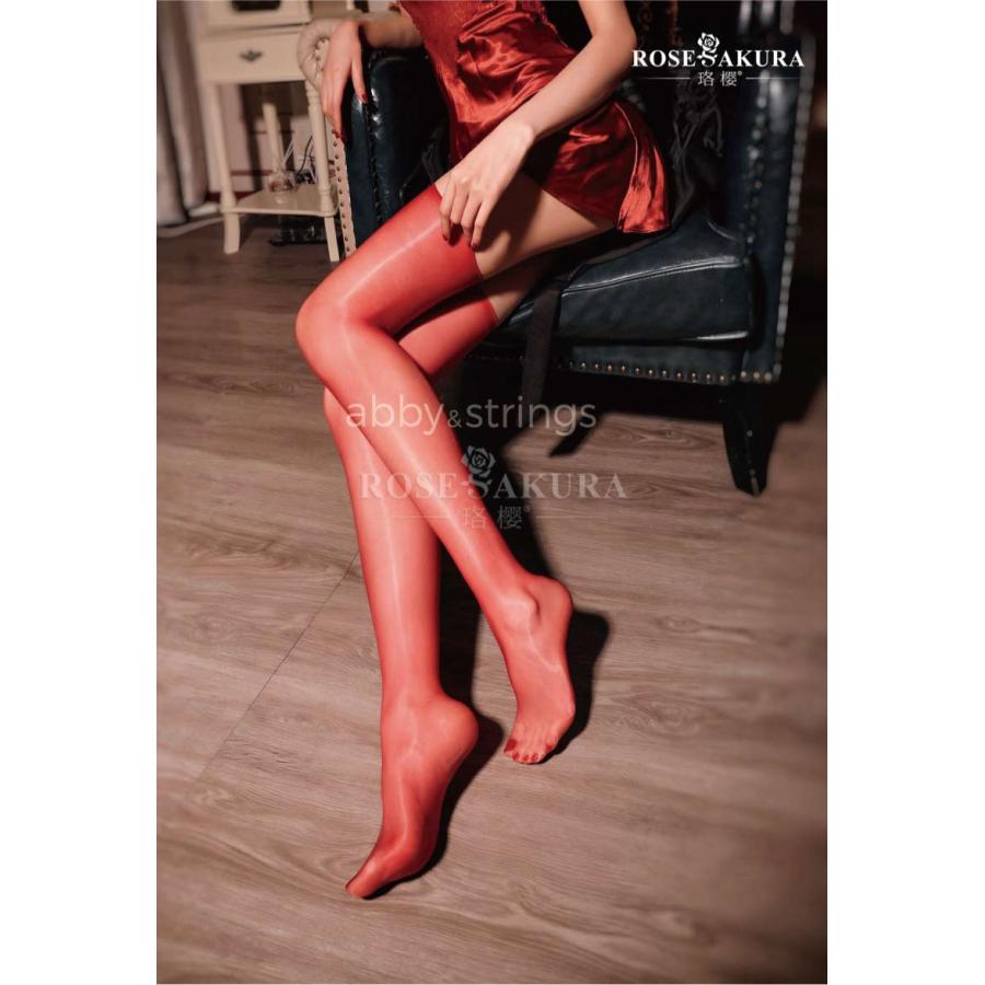 【午前購入 当日出荷】【送料無料】1D超光沢高密度ニーハイ ストッキング (黒 肌 白 珈琲 赤 ) 0918 |  | 20