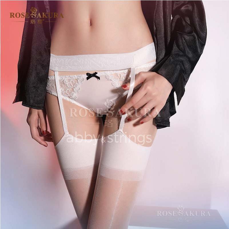 【午前購入 当日出荷】【送料無料】光沢ガーターベルト付きストッキング 8205 コスプレ フリーサイズ レッグウェア 2色 日焼け 股ずれ 防止 |  | 06