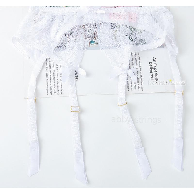 【午前購入 当日発送】【送料無料】ストッキング用ガーターベルトセクシーランジェリー（黒・白・肌）コスプレ Mサイズ |  | 14