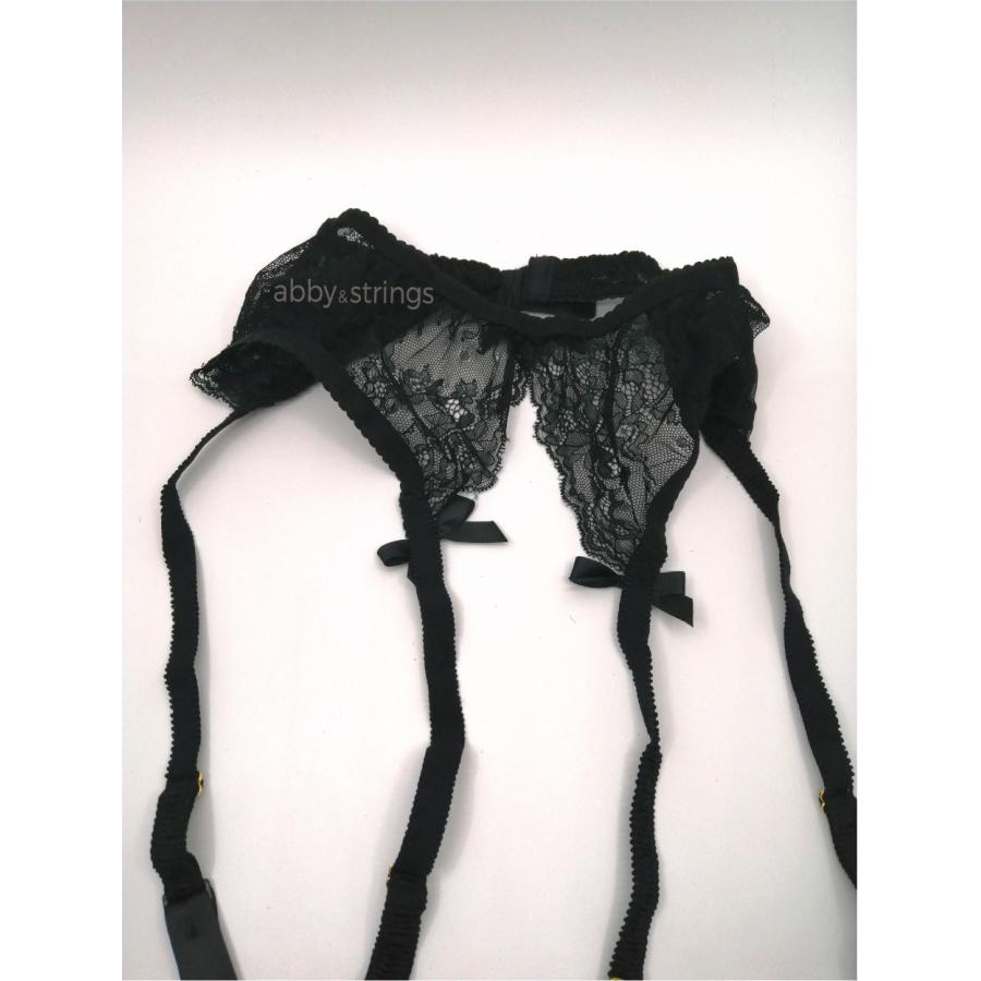 【午前購入 当日発送】【送料無料】ストッキング用ガーターベルトセクシーランジェリー（黒・白・肌）コスプレ Mサイズ |  | 12