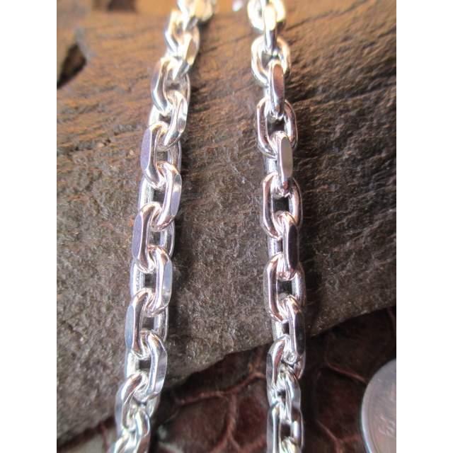 【イタリア製】 シルバー925チェーン 60cm イタリア製 Silver925 シルバーチェーン 5.5mm 60cm 50g *R4L/T180