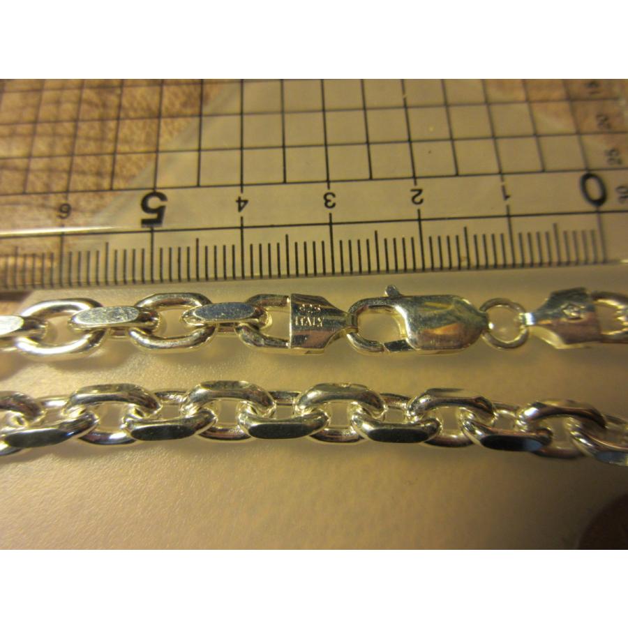 イタリア製 Silver925 シルバーチェーン 6mm 60cm 65.3g *R4L/T200