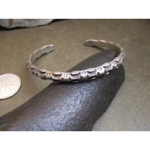 純銀製 カレン族 シルバーバングル silver Bangle26.6g BN102