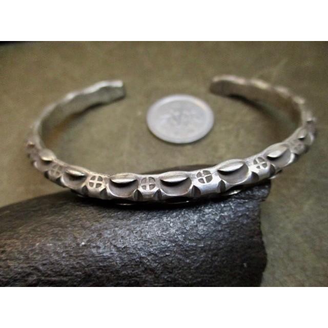 純銀製 カレン族 シルバーバングル silver Bangle26.6g BN102