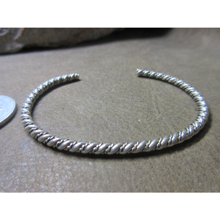 USA インディアンジュエリー '80s ナバホ族 ツイストワイヤー Sterling