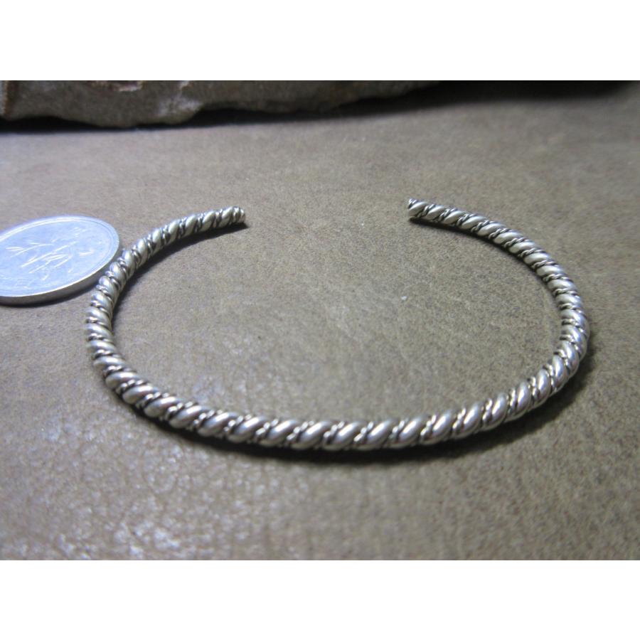 USA インディアンジュエリー '80s ナバホ族 ツイストワイヤー Sterling