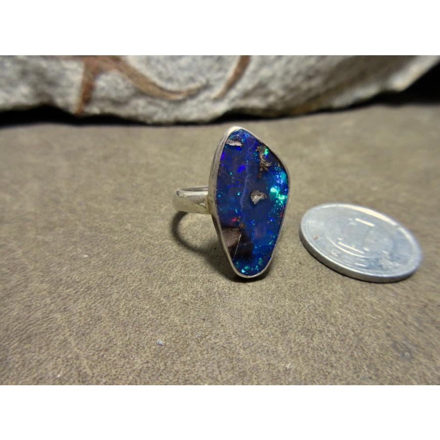 LeCiel ファッション ボルダーオパール シルバー925 リング