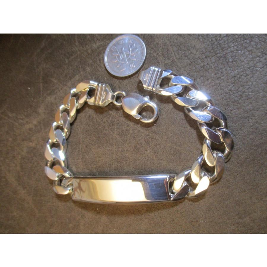 イタリア製 Silver 925 喜平 キヘイ ID プレート シルバー