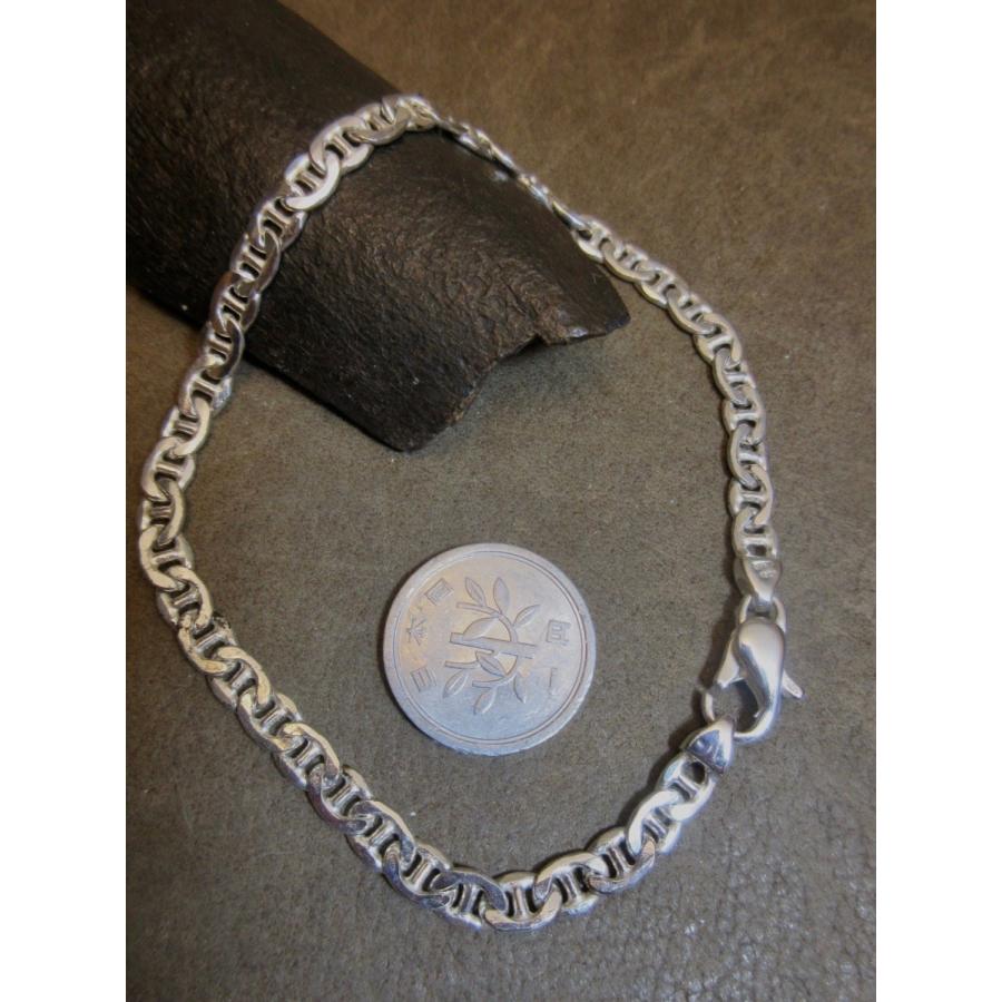 イタリア製 Silver925 シルバーブレスレット 約22cm 50g entiere_b2128-21