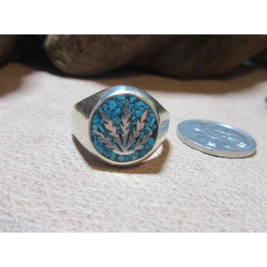 Silver925 Ring マリワナ ・シルバーリング 11.4g 20号 n1259 : ABC