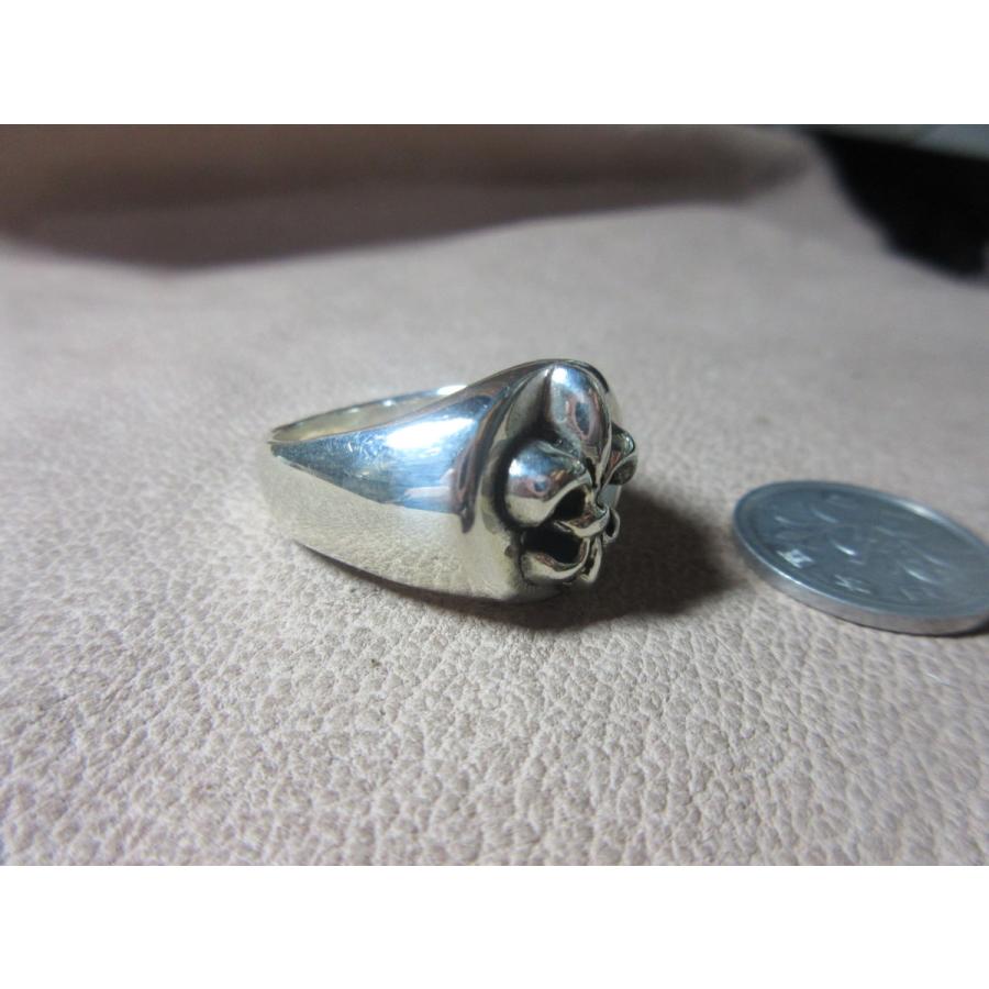 日本でも代理店 Silver925 Ring 指輪 百合紋章 シルバーリング 19.8g