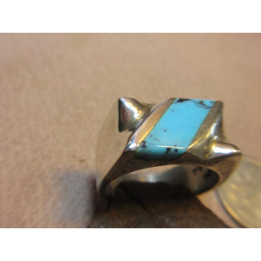Silver925 Ring ターコイズ 銀・指輪 シルバーリング 20号 13.5g n1554