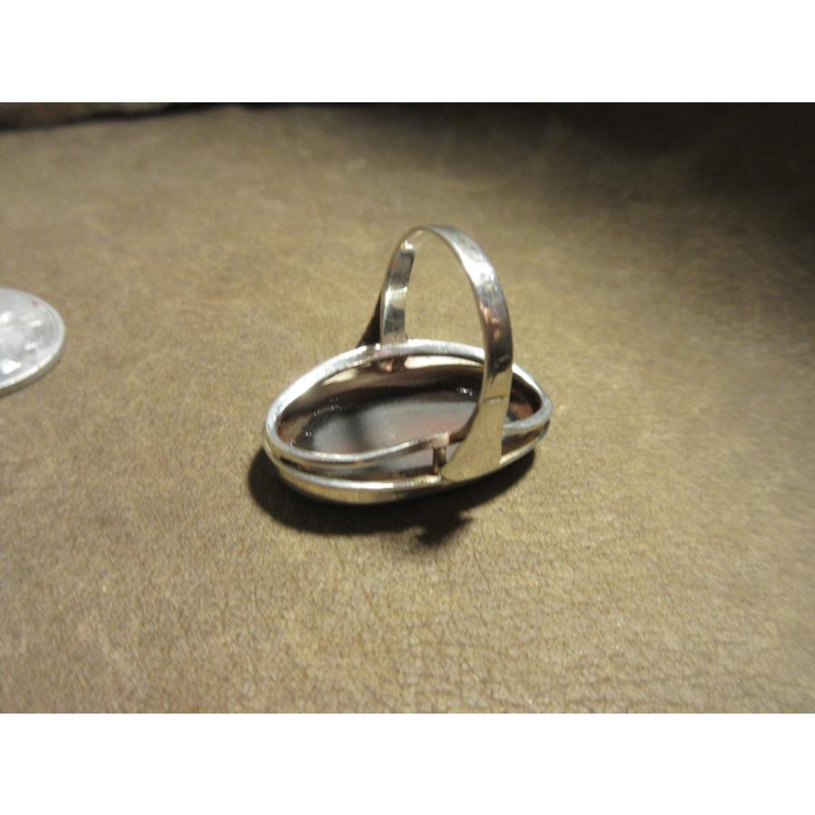 18K ブラックオニキス 印台リング 指輪 6.1g