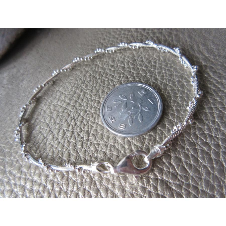 イタリア製 Silver925 シルバーブレスレット 18cm n1748 : ABC-925